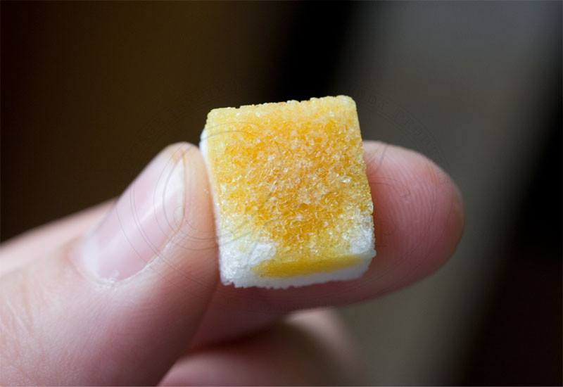 bee propolis on sugar cube
